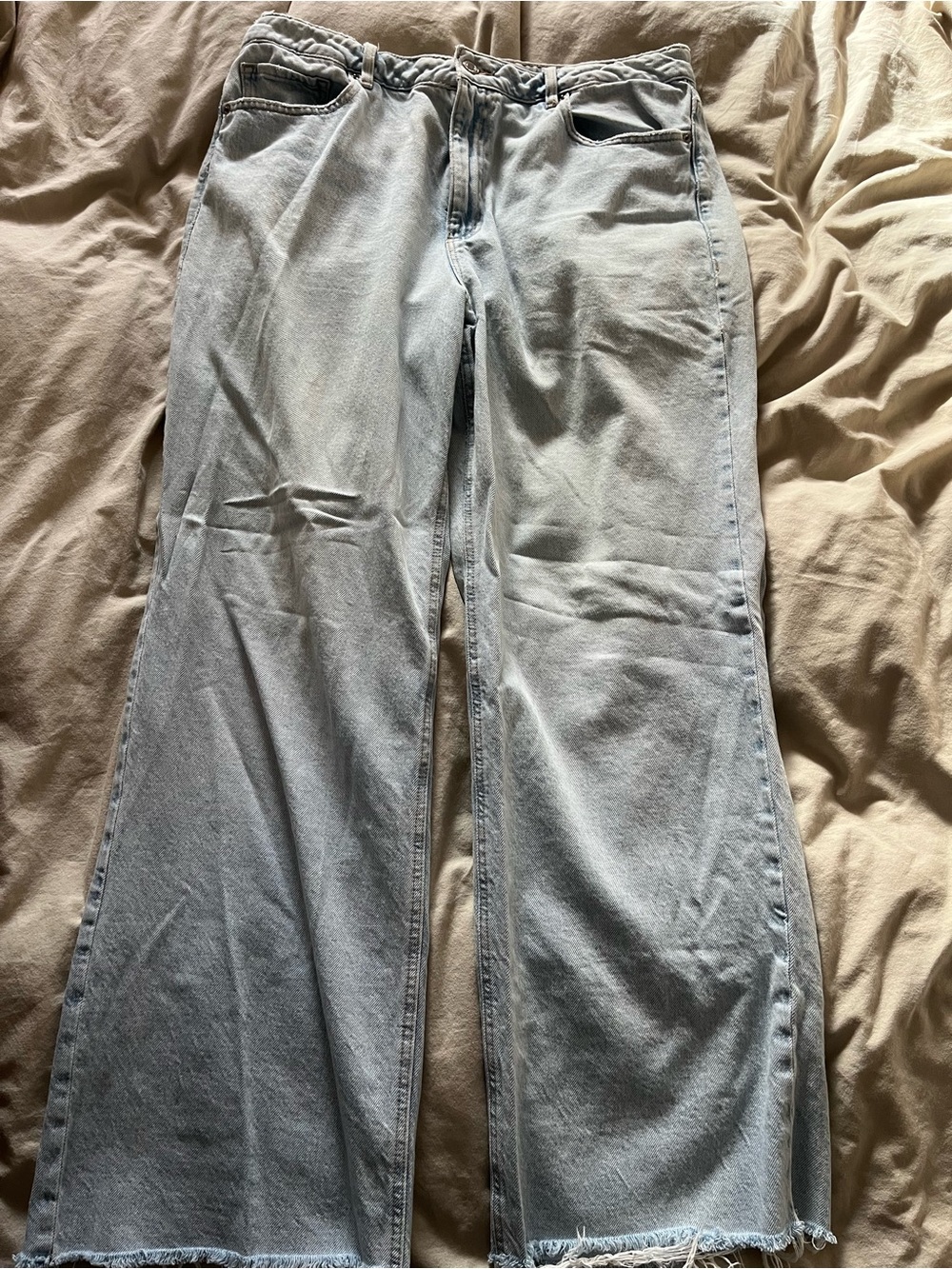 Dynamite Light Blue Wide-Leg Jeans